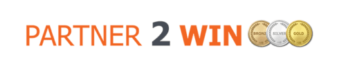 Partner 2 Win for H&S Manufacturing featuring three metals: bronze, silver, and gold.