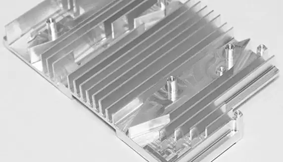 Precision CNC Milling of Aluminum Monolithic Heatsink Precision CNC Milling of Aluminum Monolithic Heatsink